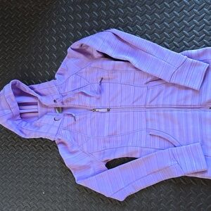 Athleta Striped Strength Violet Hoodie- S